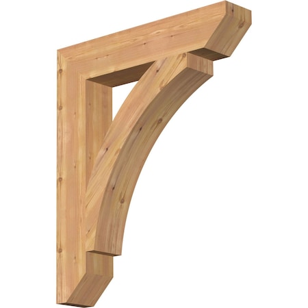 Thorton Slat Smooth Bracket, Western Red Cedar, 5 1/2W X 30D X 36H